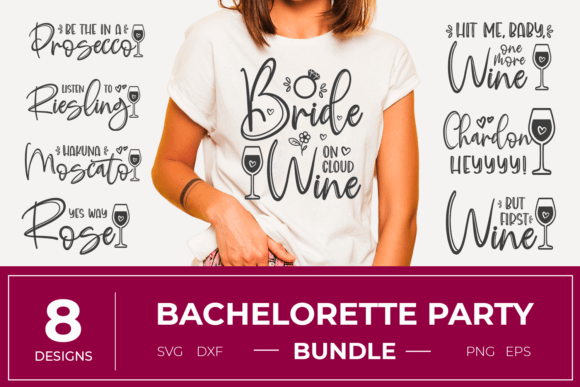 Bacheloretty Party Shirt Bundle Svg: Graphics for T-Shirt Designs