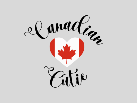 Canadian Cutie: A Fresh Graphic Design Asset for Print Templates