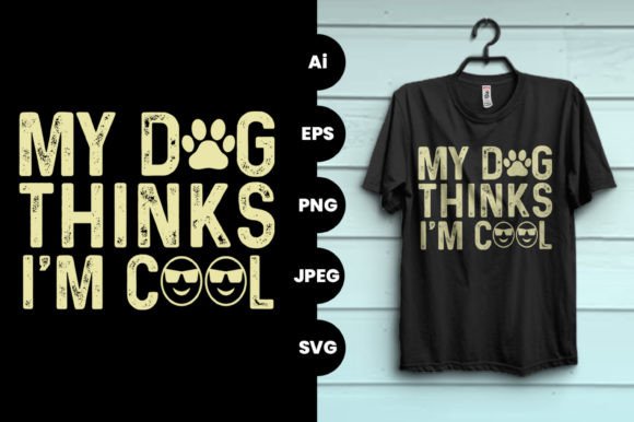 Funny Crazy Dog Typography Svg T-shirt Graphics & Print Templates