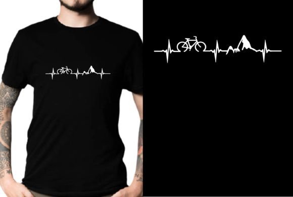 Heartbeat Cycling, Cycling Svg: A Fresh Graphic for Print Templates