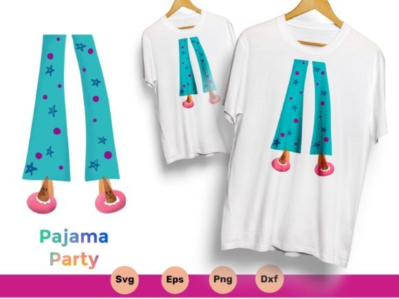 Pajama Party Kids Illustration SVG PNG for Modern Graphics