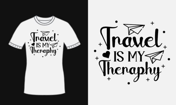 Travel Quote Svg T Shirt Text Design for Graphics & Print Templates